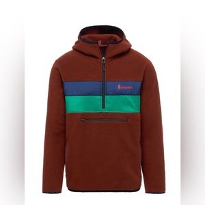 TECA FLEECE HOODED HALF-ZIP PULLOVER - NWOT